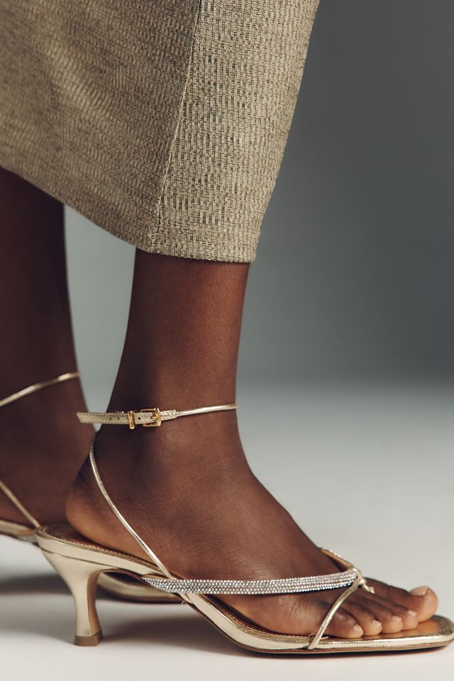 Maeve Rhinestone Strappy Heels #2