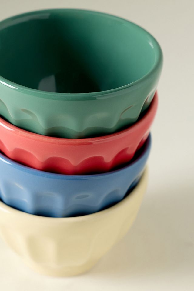 The Latte Stoneware Mini Bowl, Set of 4: Amelie Edition | AnthroHome