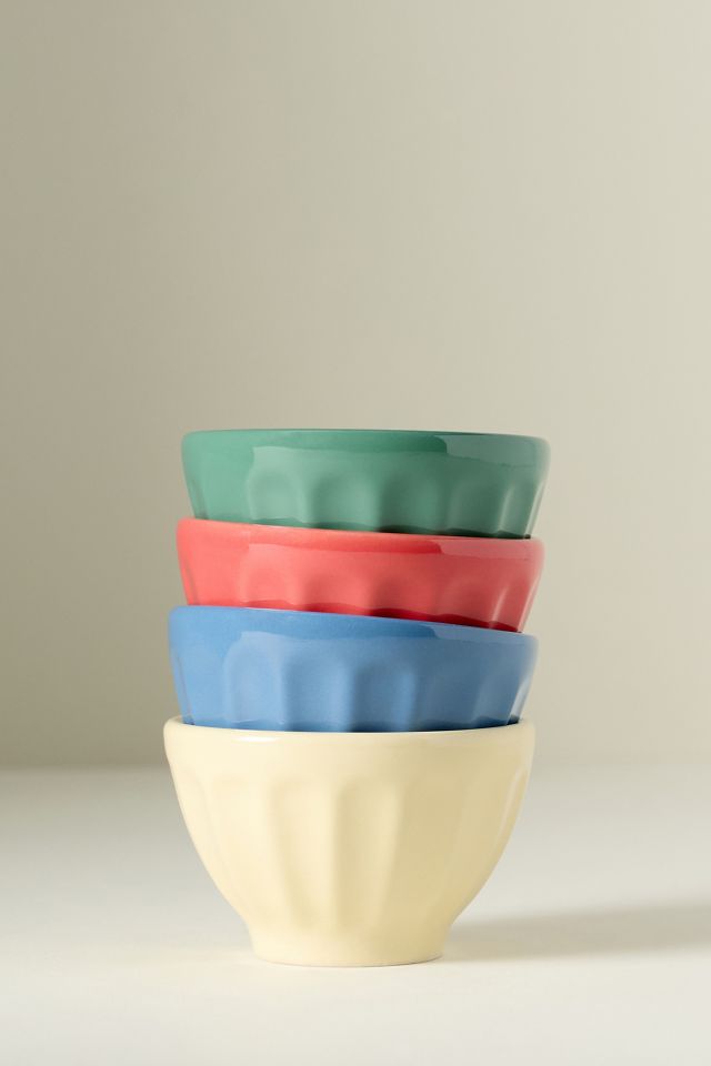 The Latte Stoneware Mini Bowl, Set of 4: Amelie Edition | AnthroHome