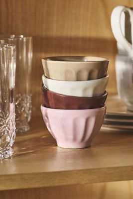 The Latte Stoneware Mini Bowl, Set of 4: Amelie Edition