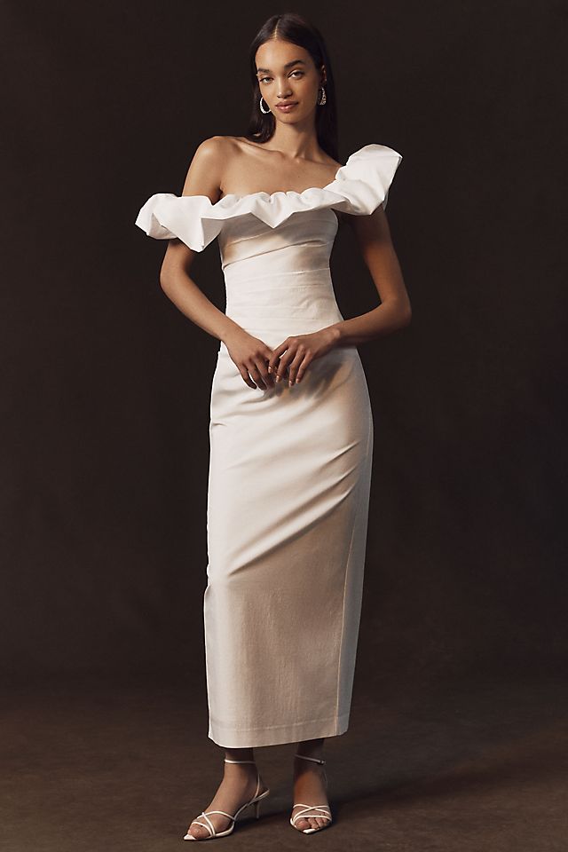 shona joy dresses Plunge Neckline Long Dress - Neutrals Dresses, Clothing - WSHJY25978 It has a square neckline and spaghetti straps Dresses Sale Shona Joy Core