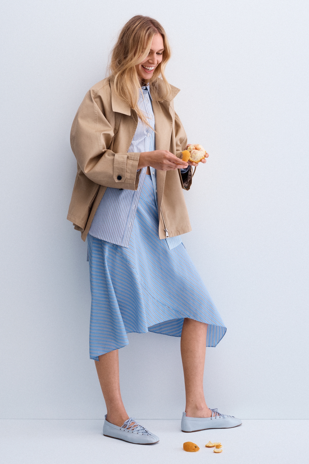 Maeve Tie-Up Grommet Ballet Flats