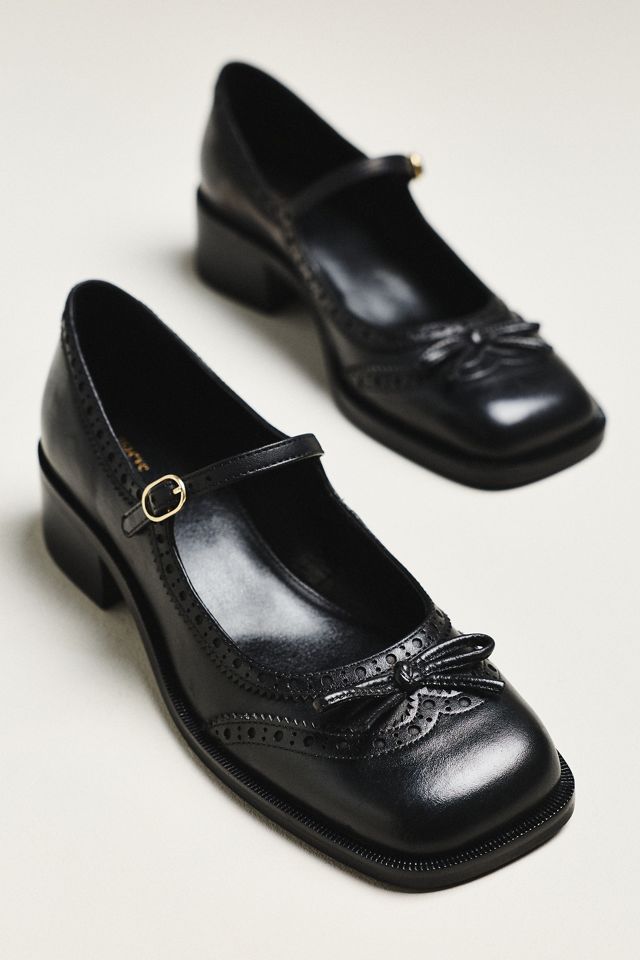 Maeve Bow Mary Jane Brogue Heels #1