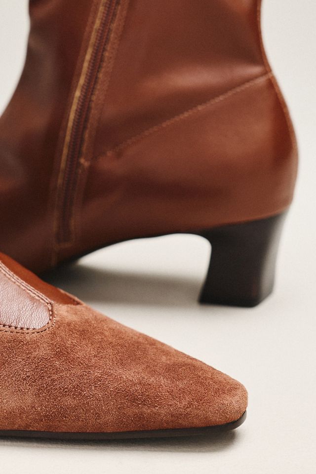 Maeve Cap-Toe Stretch Ankle Boots #2