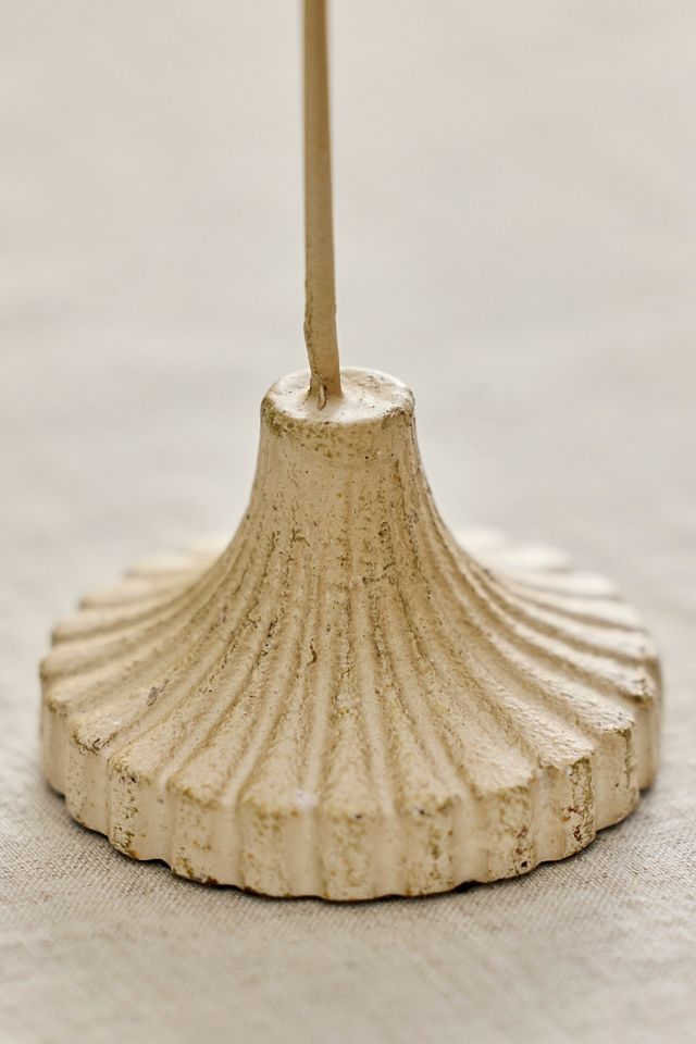 Scalloped Ivory Iron Place Card Holders, Set of 6 #1