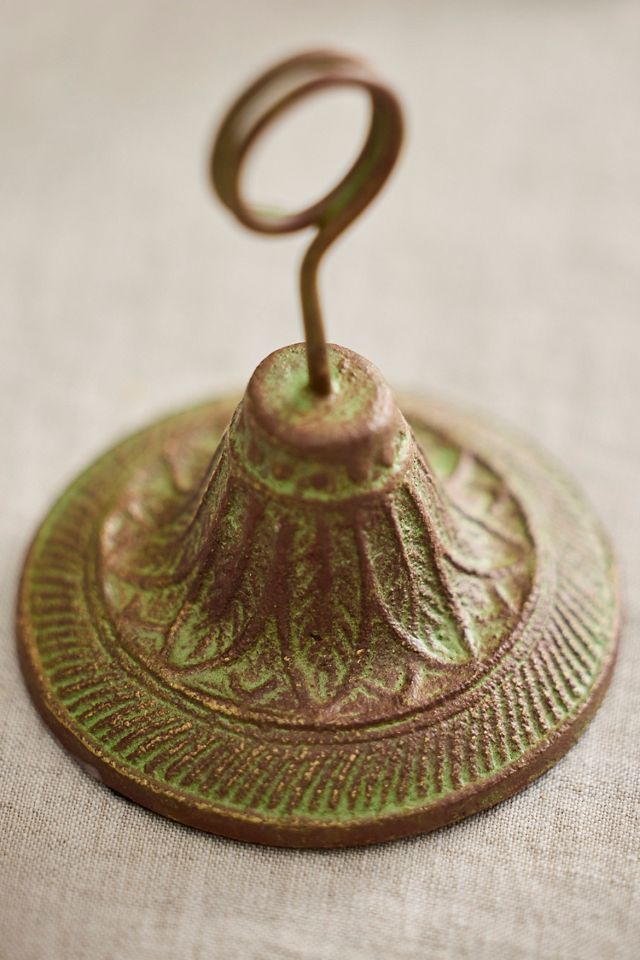 Embellished Verdigris Iron Place Card Holders, Set of 6 #1