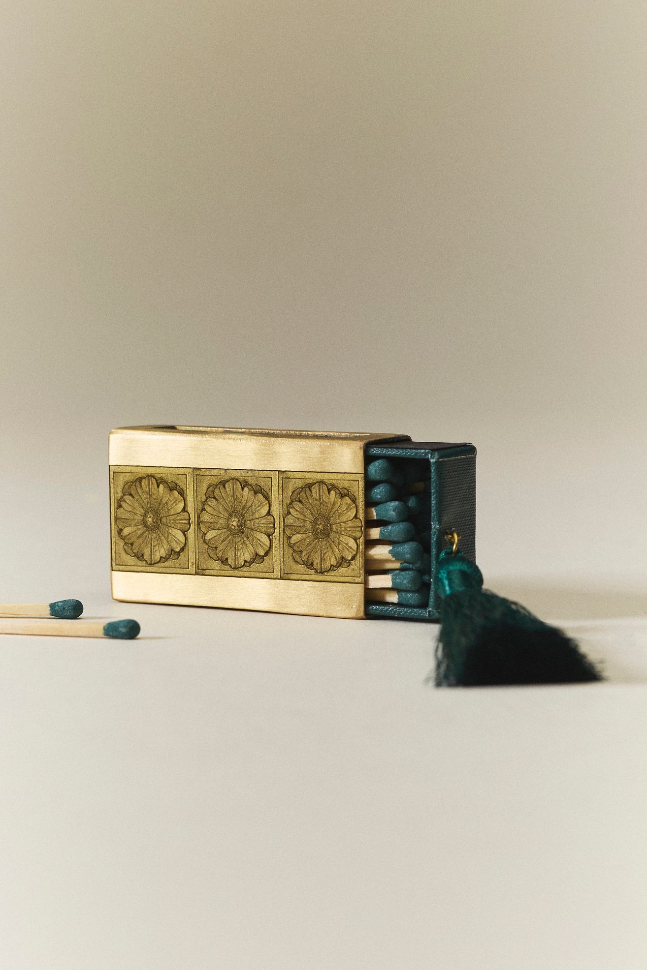 Skeem Brass Match Holder - Brass, One Size