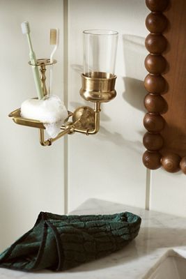 Brass Bathroom Organiser
