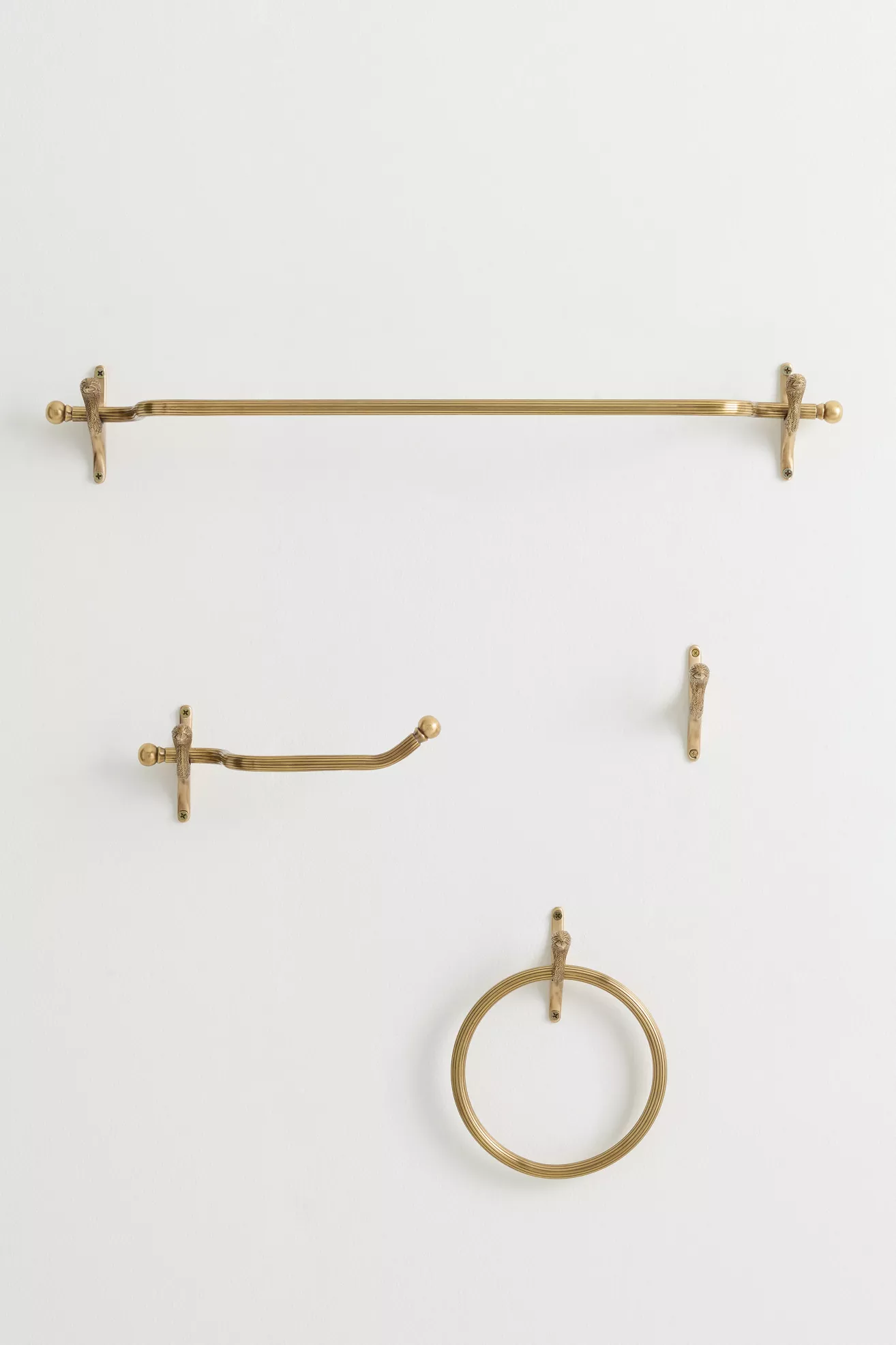 Mallard Duck Brass Towel Ring - thumbnail 2
