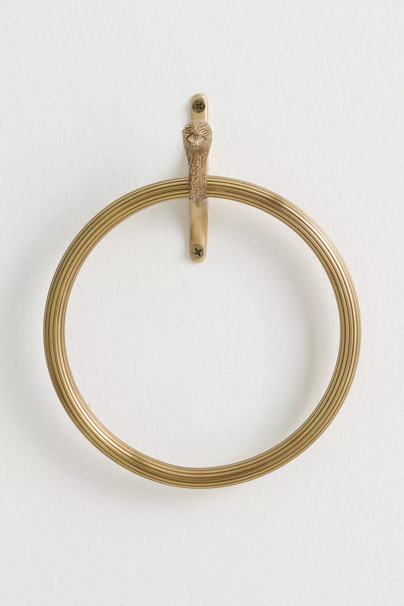Mallard Duck Brass Towel Ring - thumbnail 3