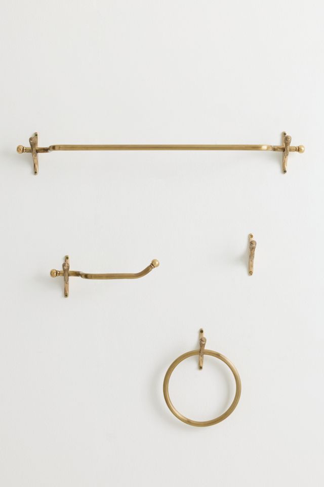 Mallard Duck Brass Towel Bar #1