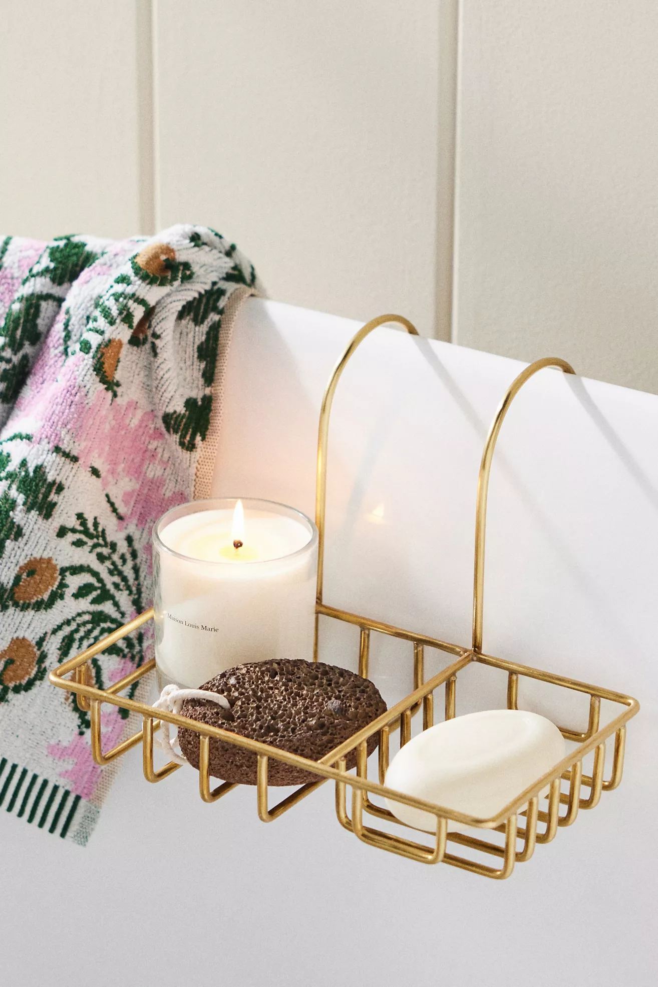 Brass Bath Tub Caddy