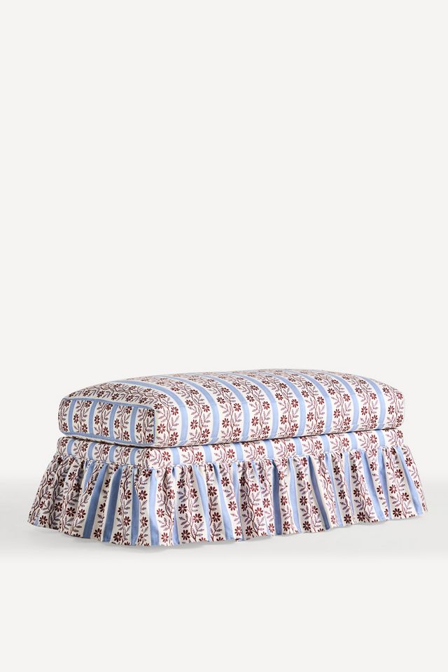 Bowen Ruffle Ottoman #1