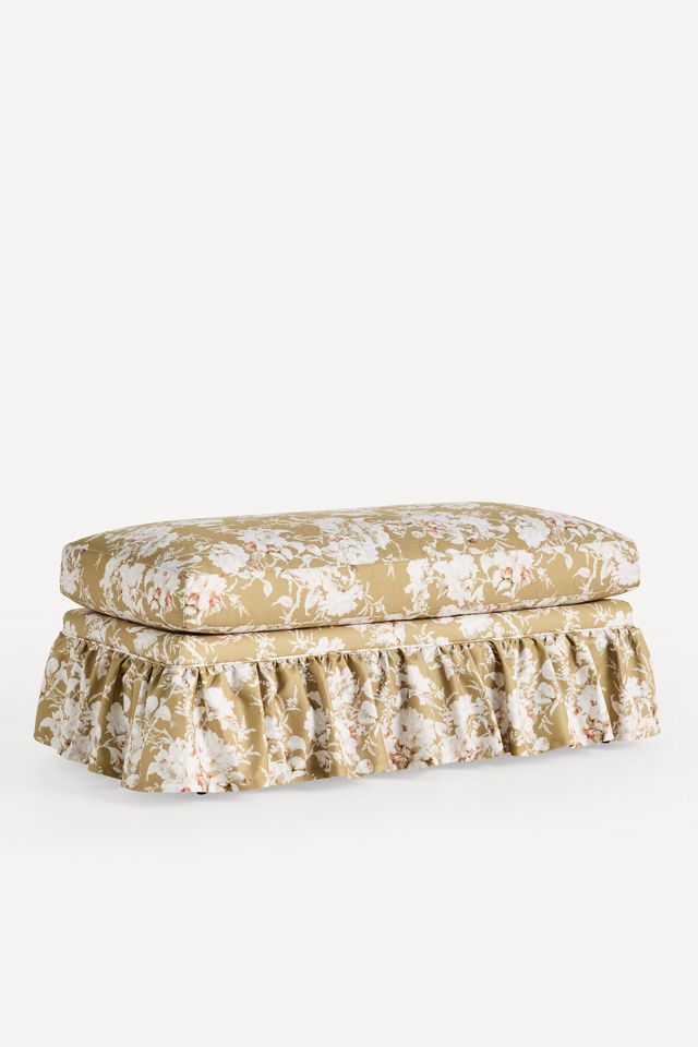 Bowen Ruffle Ottoman #1