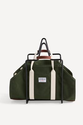 Anthropologie Steele Canvas Steele Log Carrier & Frame Bundle In Black