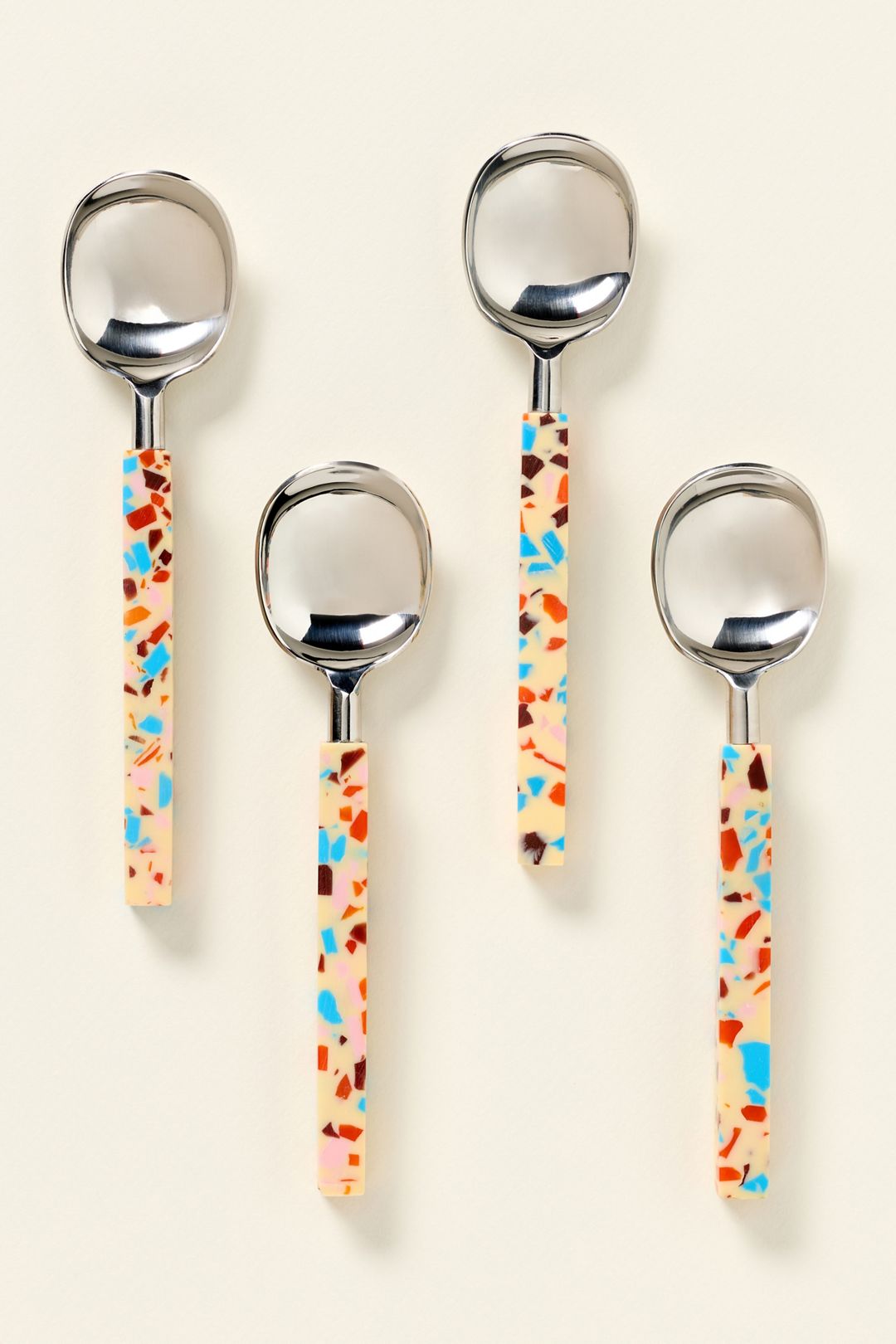 Gaetano Teaspoons, Set of 4 - Tortoise, Standard, Set Of 4