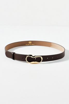 B-low The Belt Alessia Oblong Buckle Belt In Brown