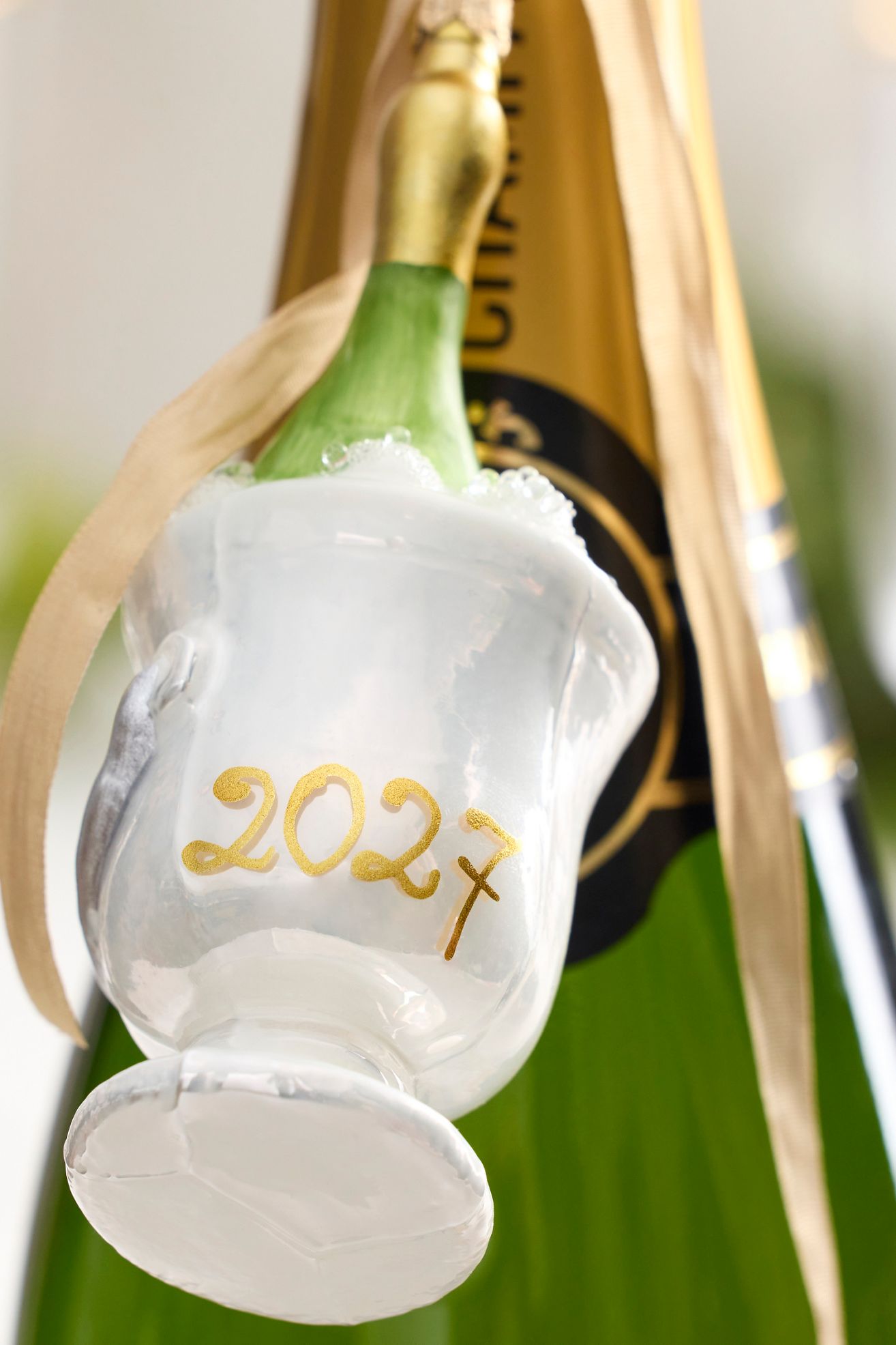Vintage Champagne Glass Ornament - 2027, One Size
