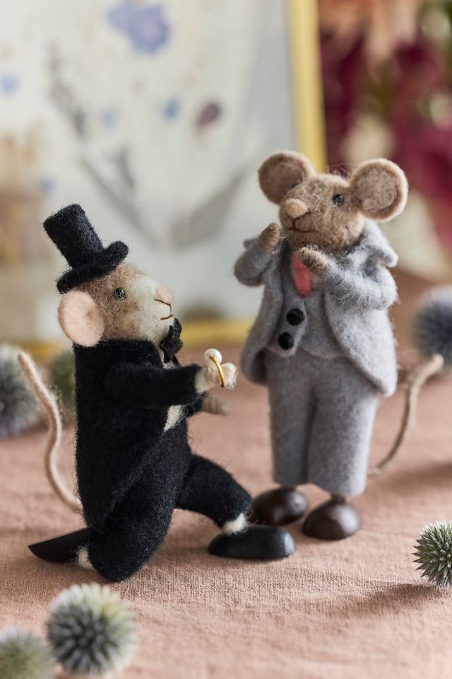 Casual Groom Mouse Felt Critter #2