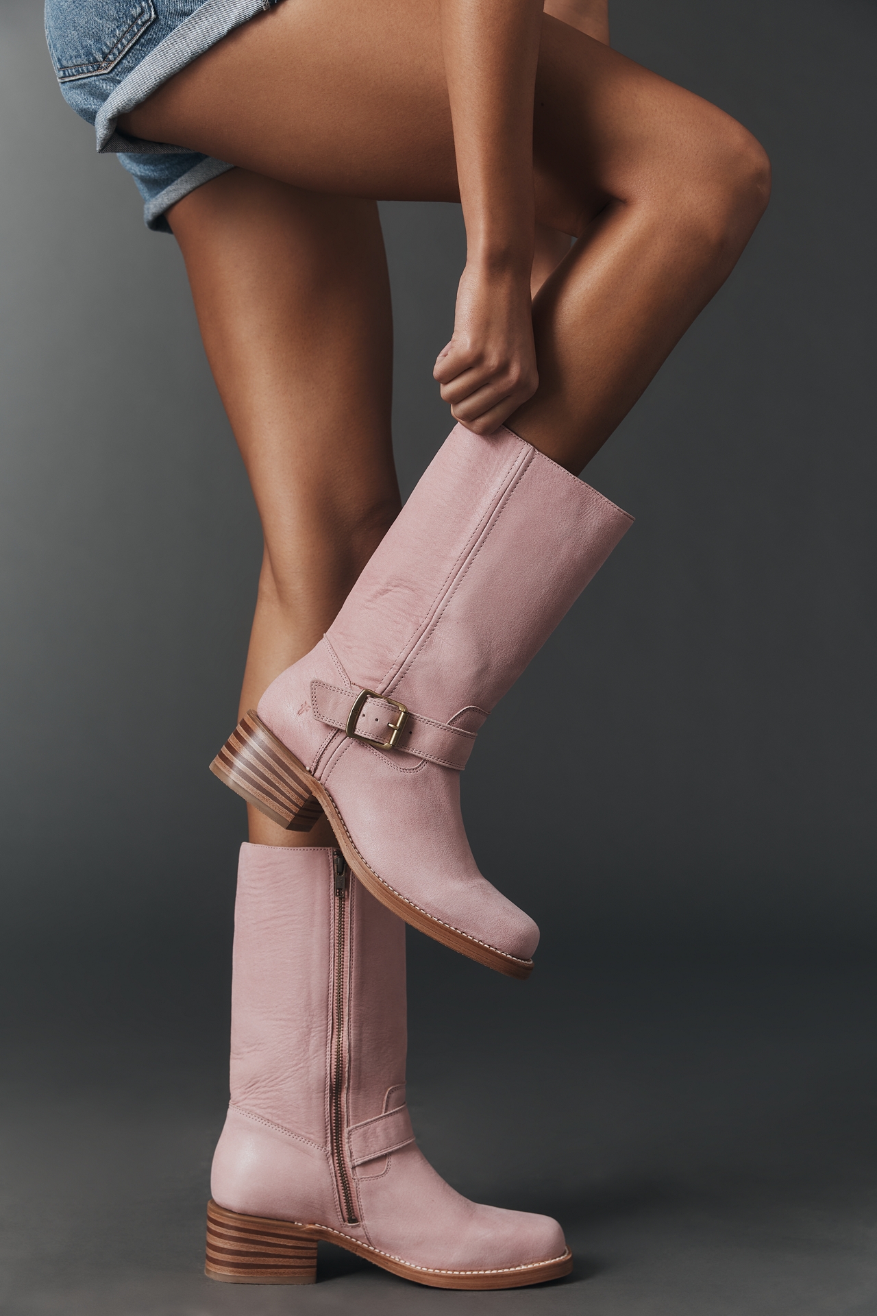 Frye Exclusive Campus Buckle Boots