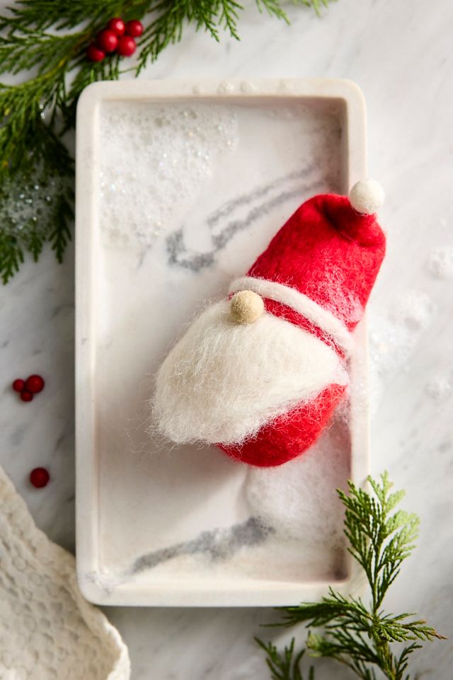 Felted Santa Gnome Soap
