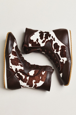 J/slides Phoenix High-top Sneakers In Brown