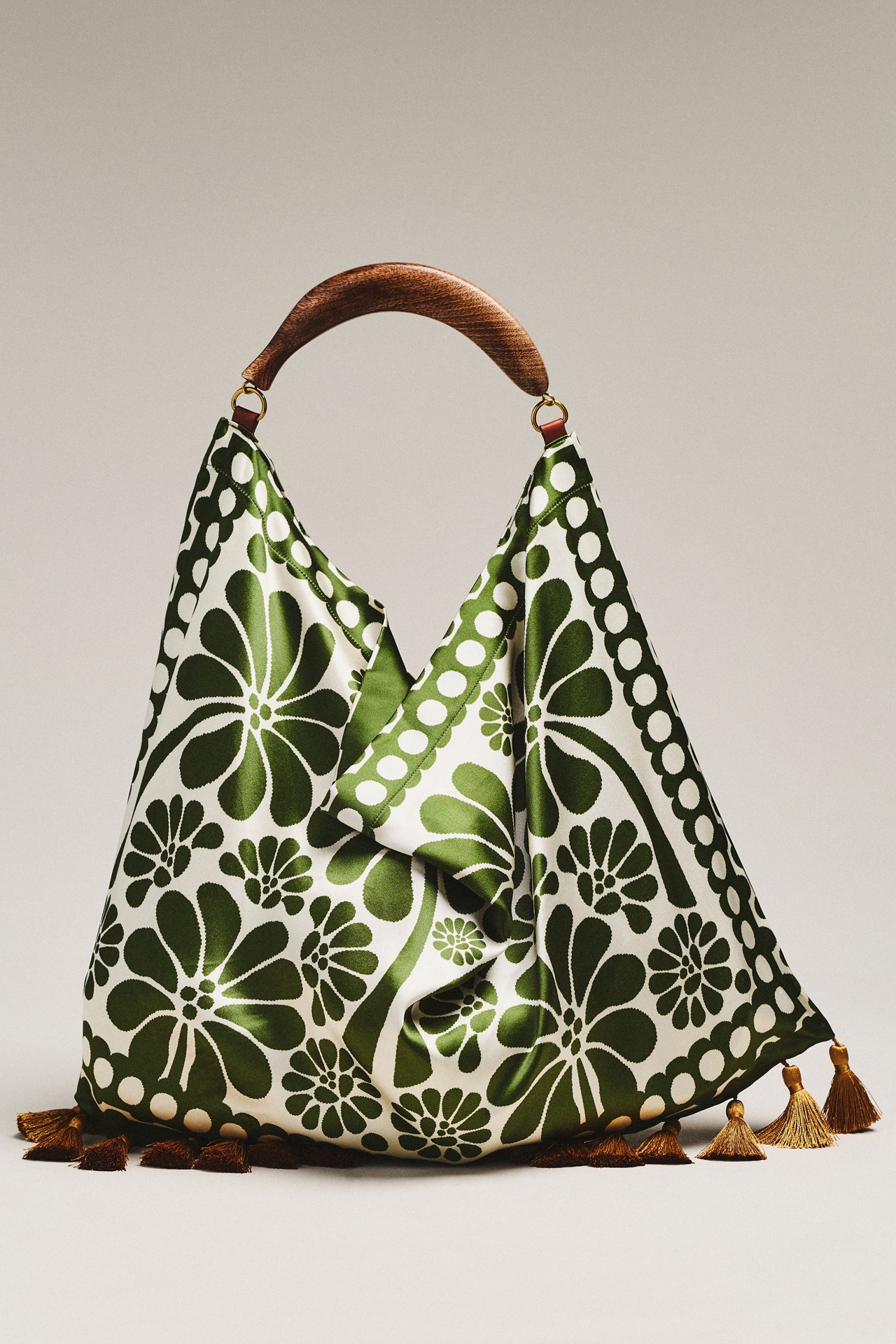 Farm Rio Scarf Fringed Jacquard Tote Bag