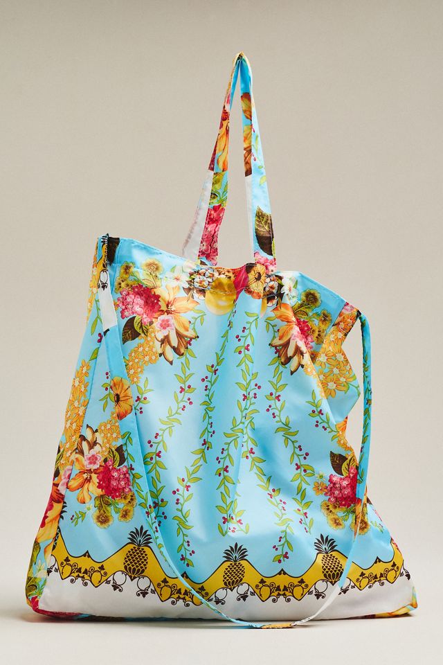 Farm Rio Patterned Collapsible Tote Bag | Anthropologie