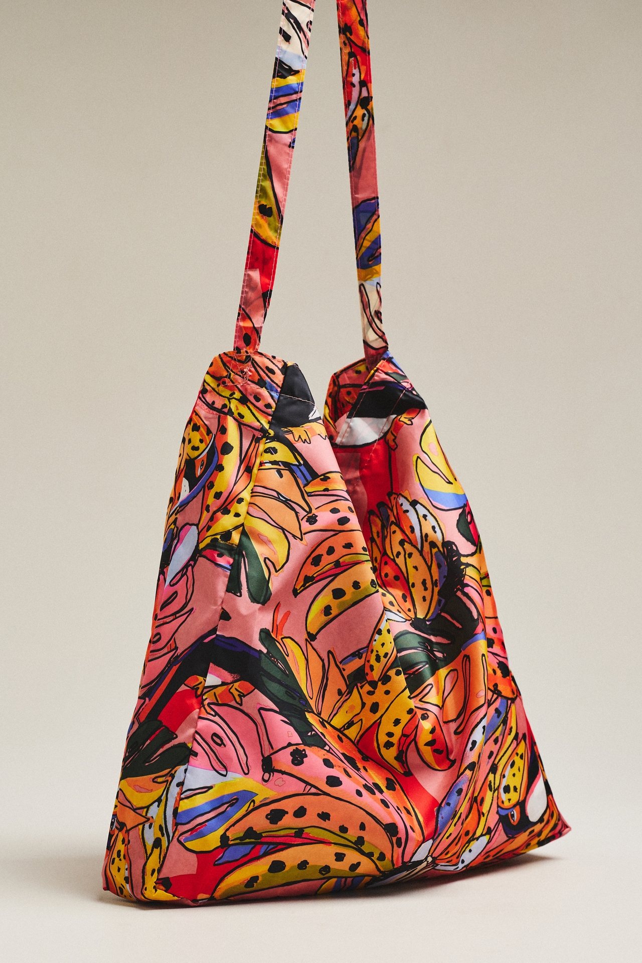 Farm Rio Patterned Collapsible Tote Bag