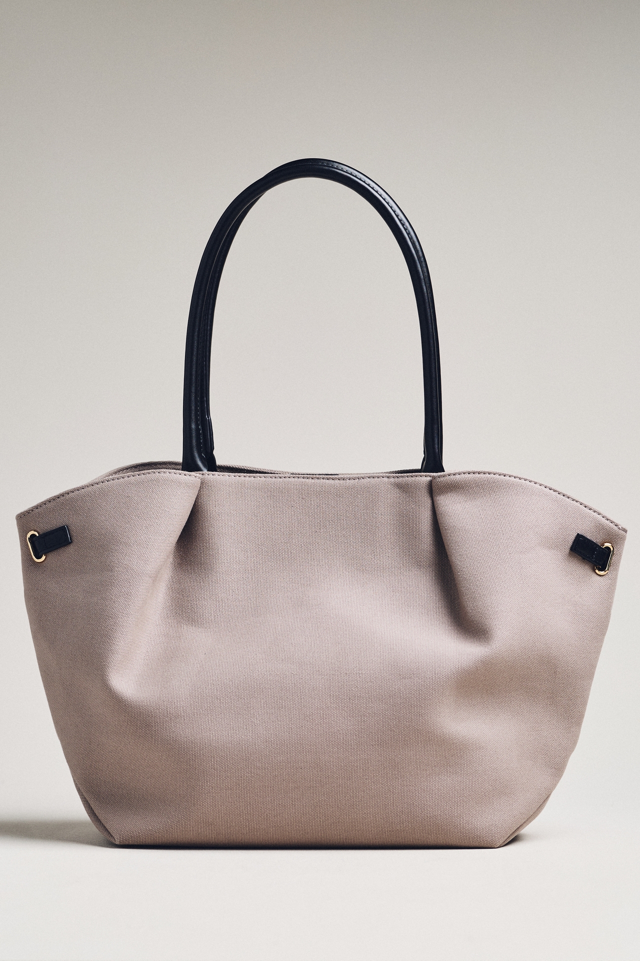 Belted Cinched Canvas Tote