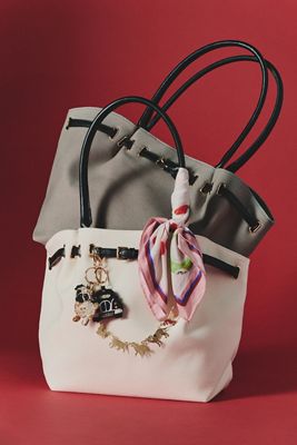 Belted Cinched Canvas Tote