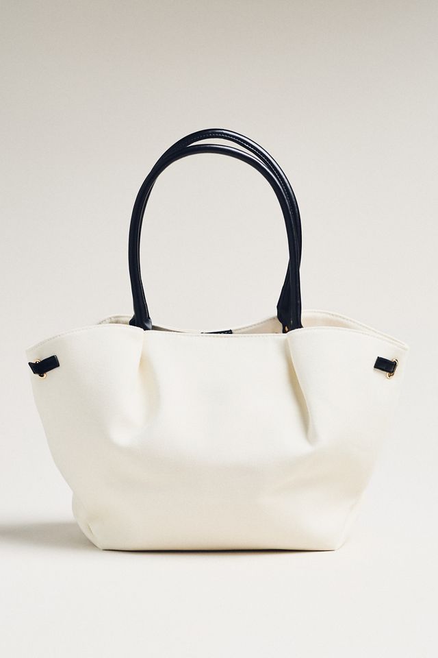 Belted Cinched Canvas Tote #2