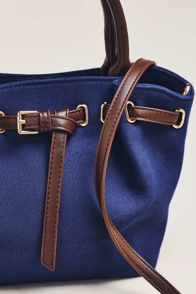 Mini Canvas Cinched Buckle Tote #2