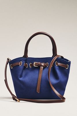 Mini Canvas Cinched Buckle Tote