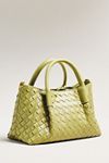 Mini Top-Handle Woven Tote with Wallet