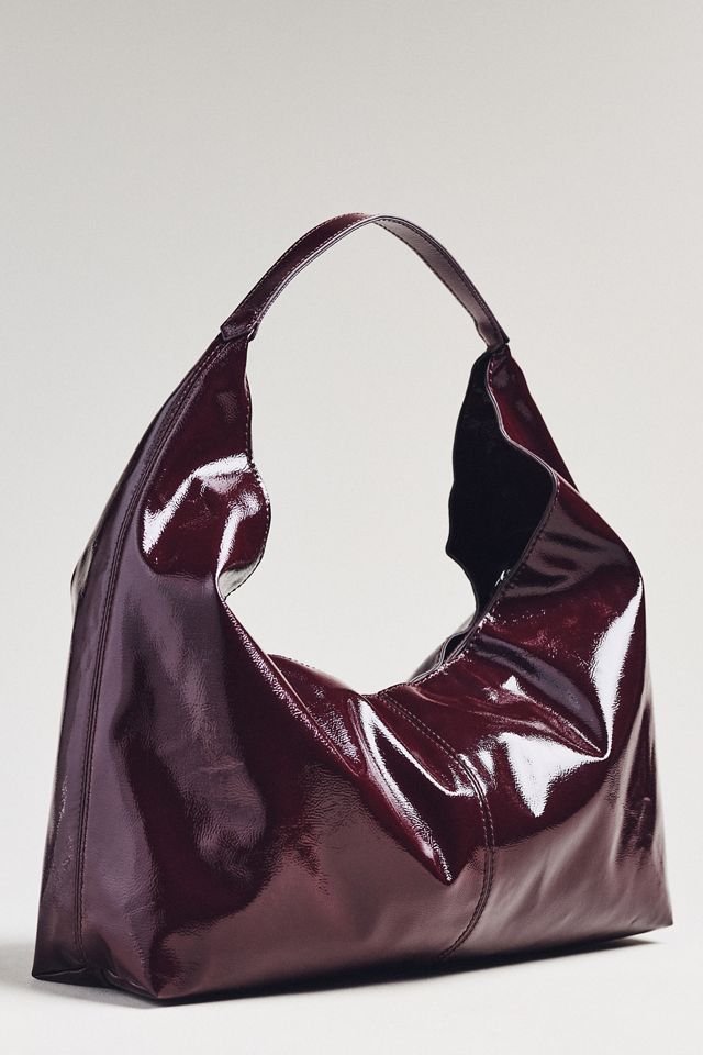 Shiny Faux-Leather Tote #2