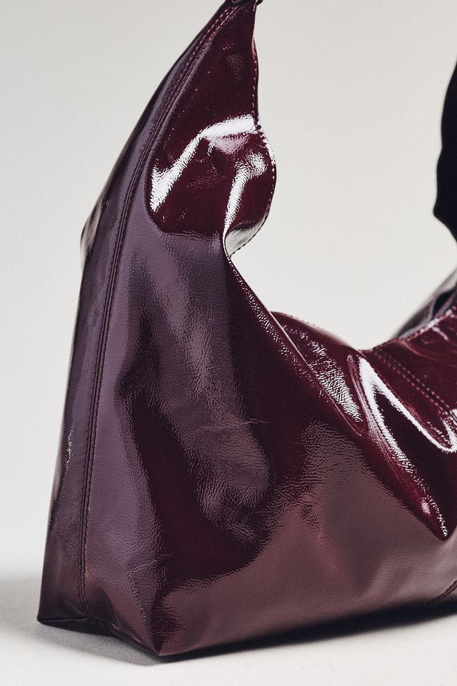 Shiny Faux-Leather Tote #3
