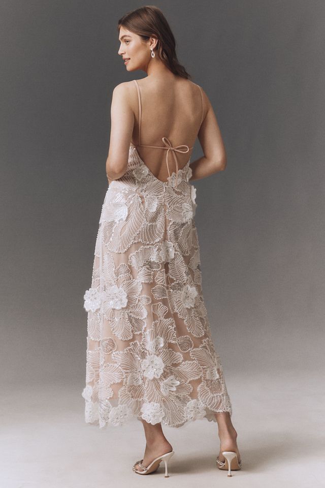 Helsi Samantha Embroidered Mesh Tie-Back Midi Dress #2