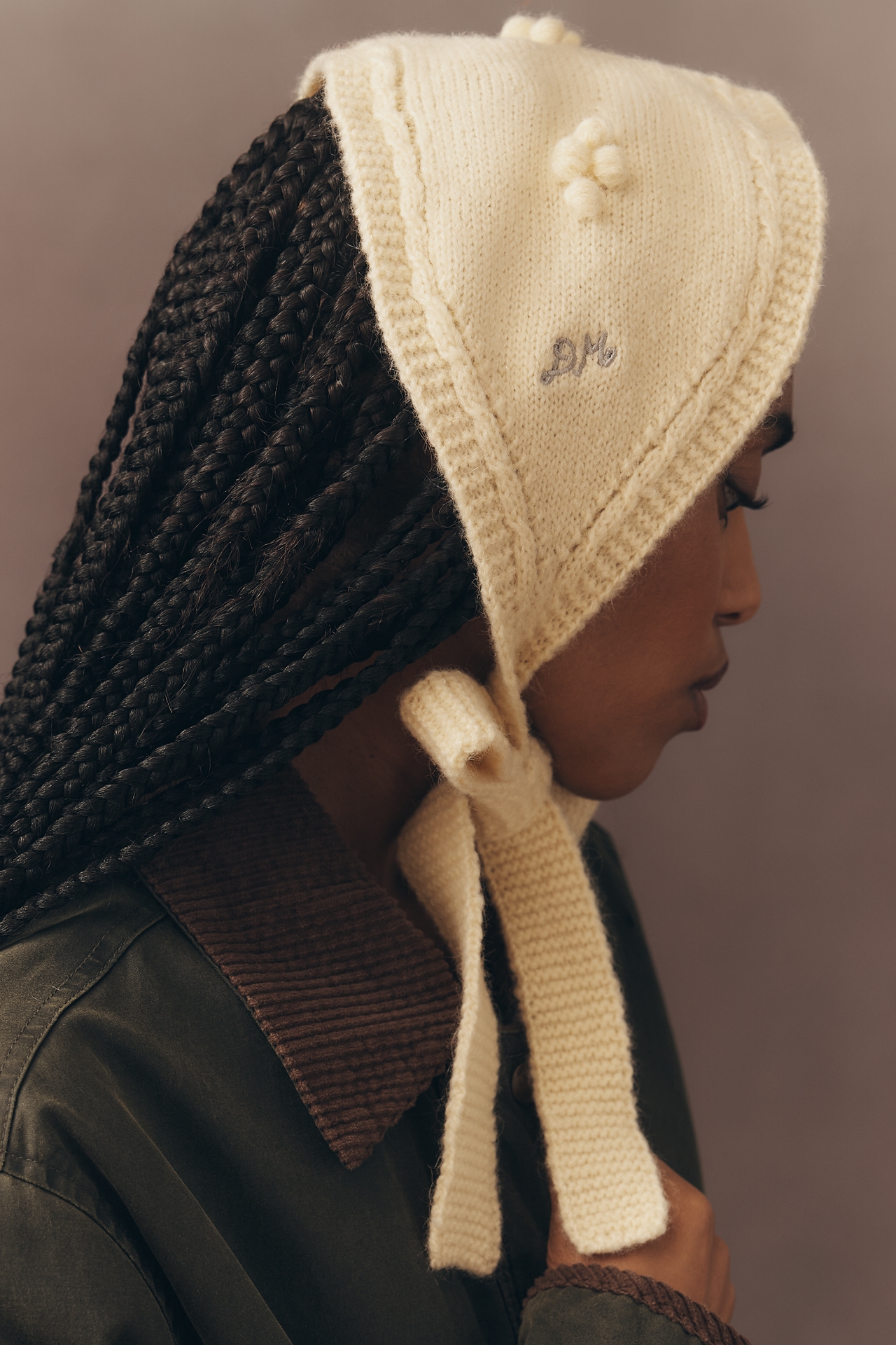 Damson Madder Mini Knit Bonnet