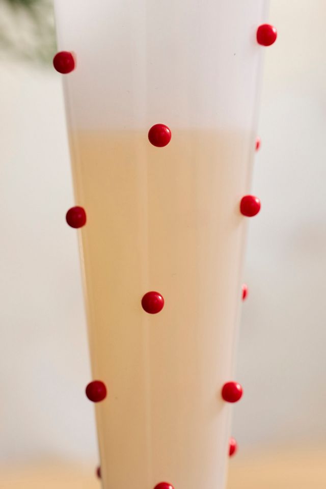 Red Confetti Glass Flutes, Set of 2 #1