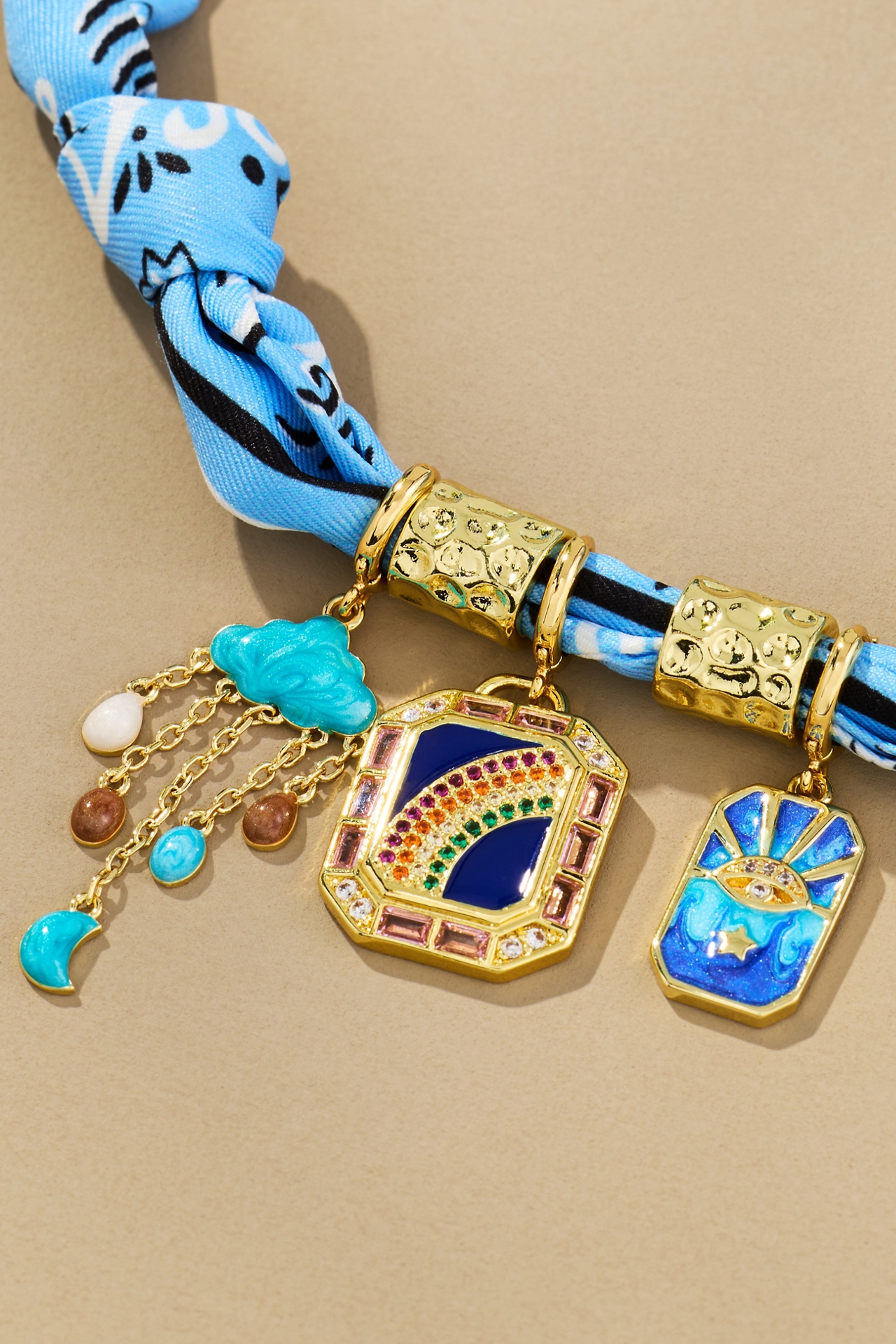 Gemelli Bandana Charm Necklace