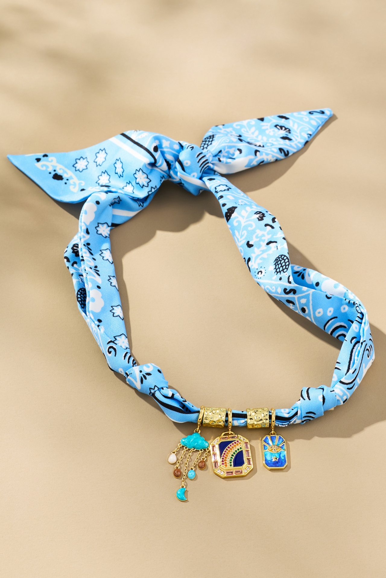 Gemelli Bandana Charm Necklace