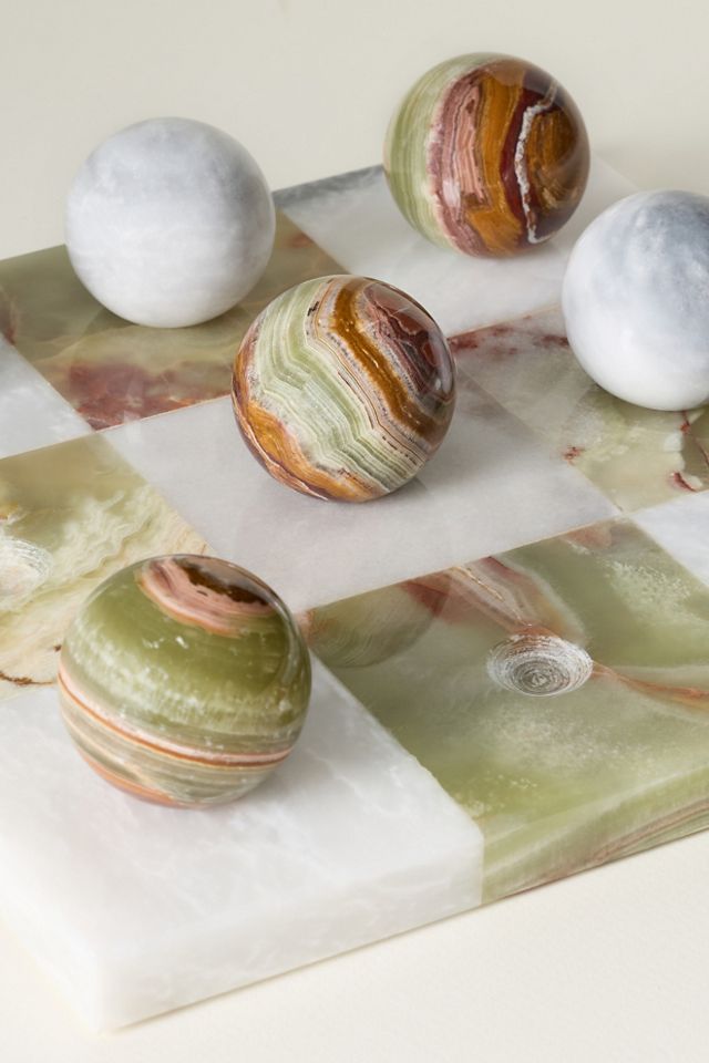 Marble Tic Tac Toe Board Game #2
