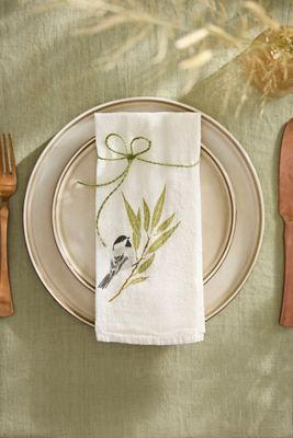 Chickadee Napkins, Set of 4