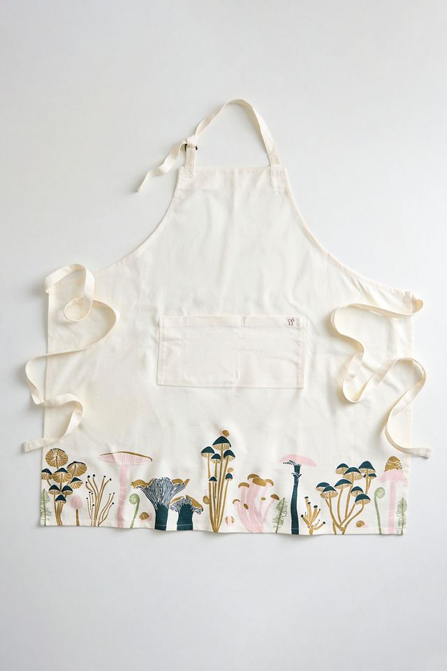 Moss + Mushroom Cotton Apron #2