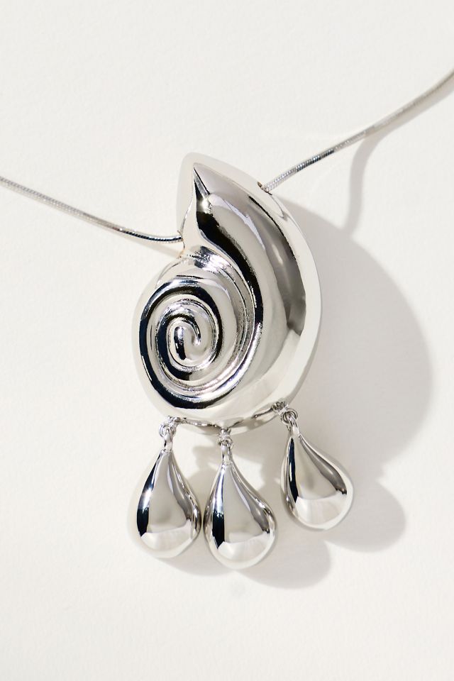 Swirl Drop Necklace #1