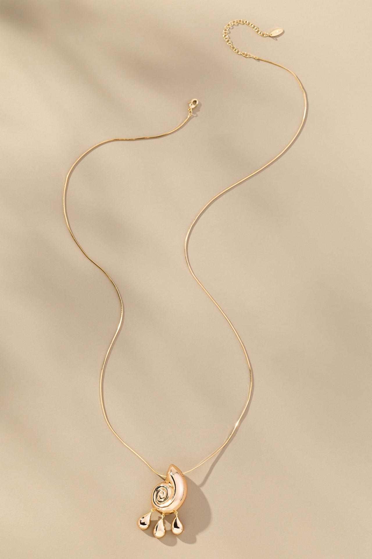 Swirl Drop Necklace