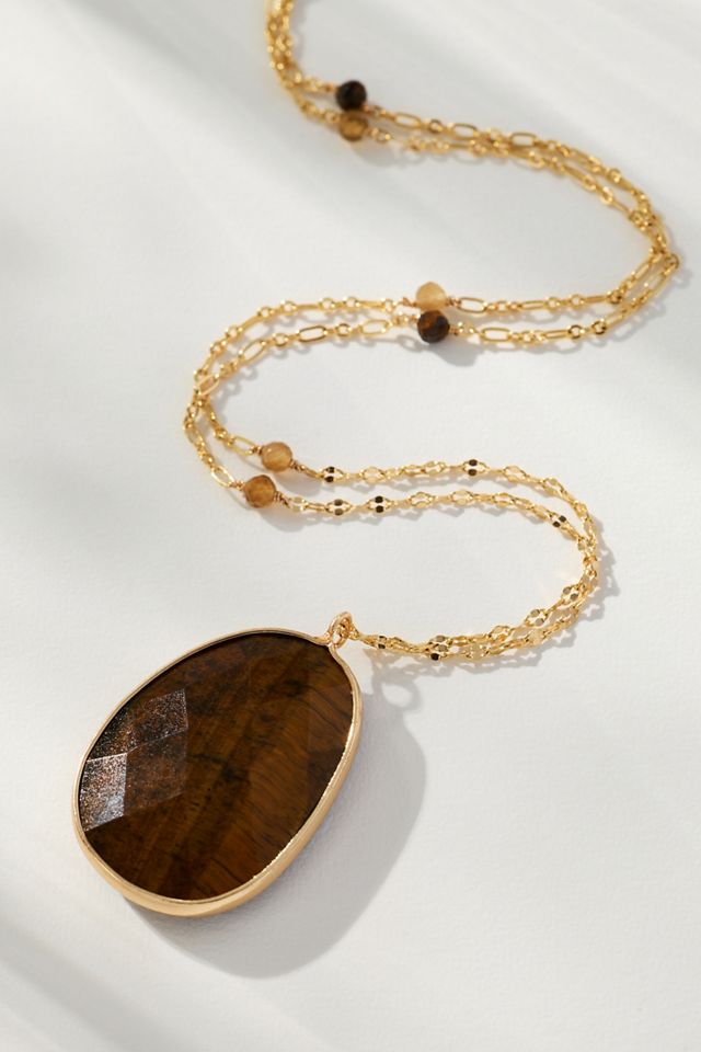 Stone Pendant Necklace #1