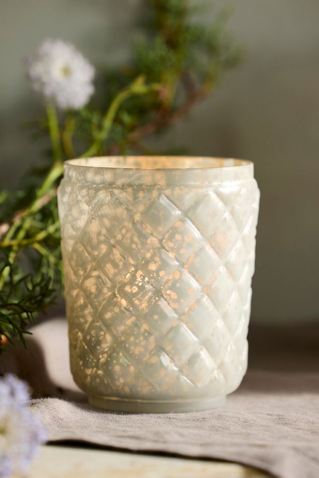 Pressed Mercury Glass Votive #1