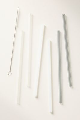 Hawkins New York Essential Glass Straws, Set of 6